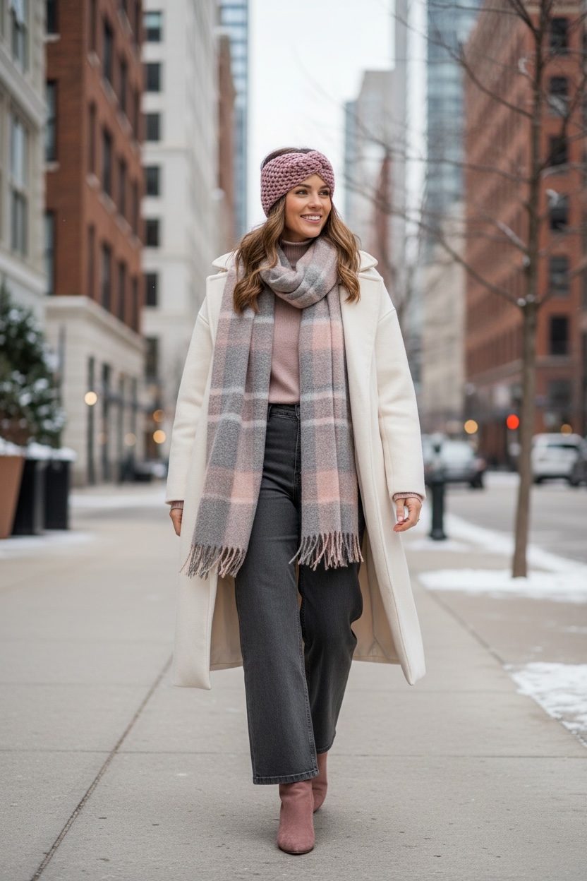 roosakasbeež naiste meriinovillane soe ja paks kootud peapaelmeriinovillase voodriga keeruga kootud peapael meriinocillane sügiseks kevadeks ja talveks, soe käsitööna valminud naiste peapael