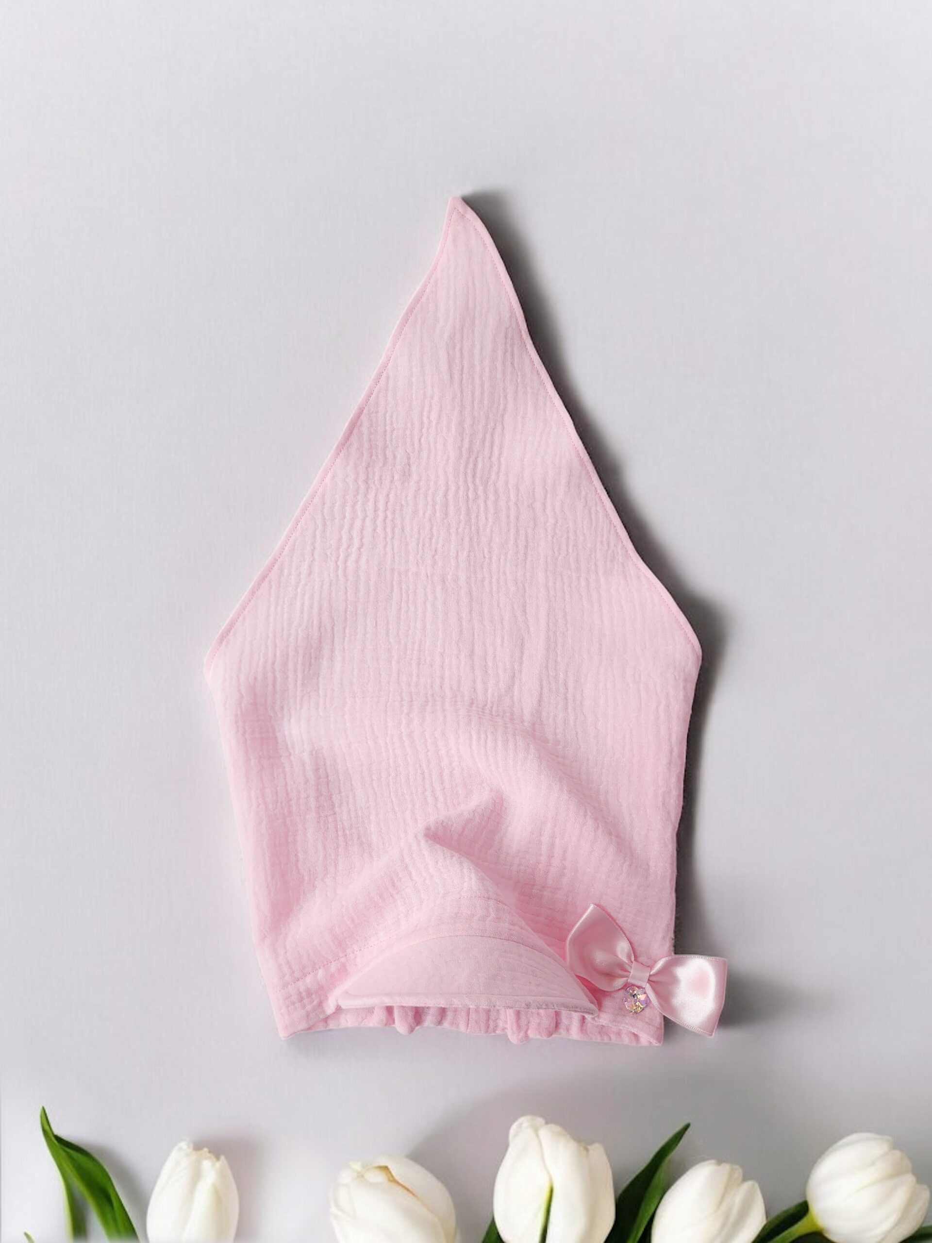 Unisex laste pearätik, pearätt suveks randa, musliinkangast heleroosa, valge, beež pearätt õhuke, suverätik pähe, suverätt beebile